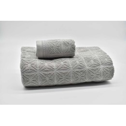 Jogo de 3 Toalhas T1662C Cinzento - Vidal Home
