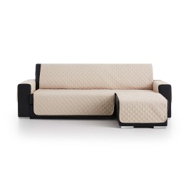 Capa de Chaise Longue Acolchoada Bege
