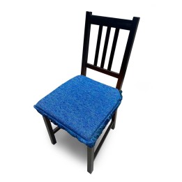 Assento Cadeira Acolchoado Azul 40x40