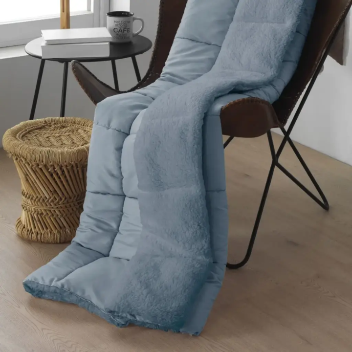 Manta Sherpa Micro-gel Tibet 135x200 Celeste
