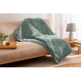 Manta Sherpa Liso Água Marinha 130x160