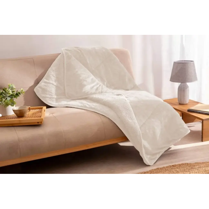 Manta Sherpa Liso Cru 130x160