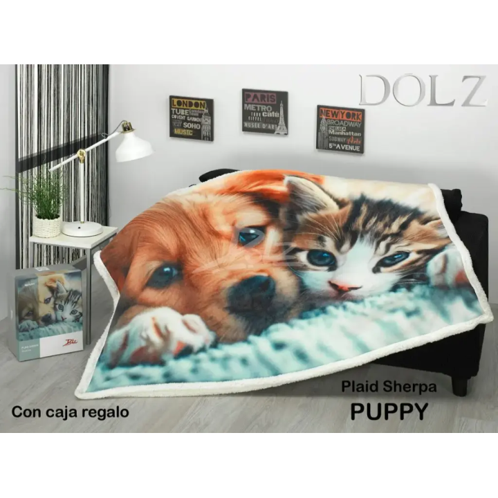 Manta Sherpa Puppy 130x160