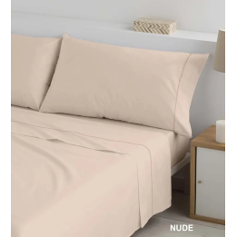 Jogo de Lençóis Tecido Liso Basic Nude Polo