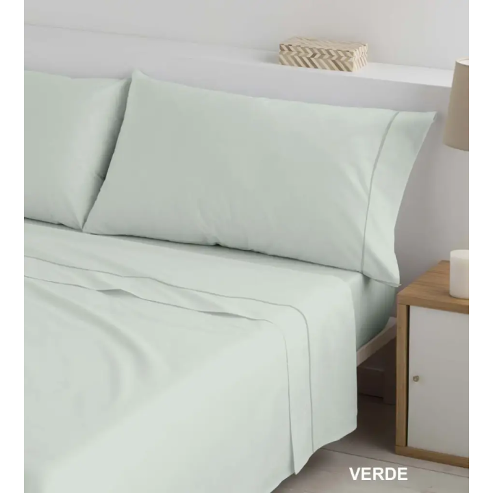 Jogo de Lençóis Tecido Liso Basic Verde Polo