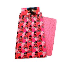 Jogos de Lençóis Tecido 90cm Ladybug Miraculous